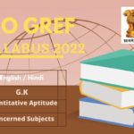 BRO GREF Syllabus 2022