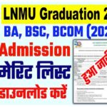 LNMU Graduation 1st Merit List 2022