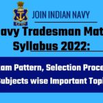 Navy Tradesman Mate Syllabus 2022