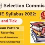 SSC JE Syllabus 2022