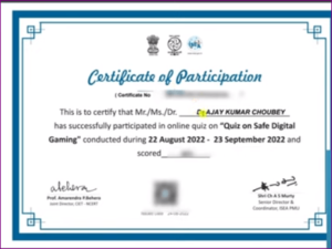 Free Online Certificate By Government Of India
