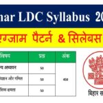 Bihar LDC Syllabus 2022