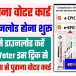 How to Download Old Voter ID Card