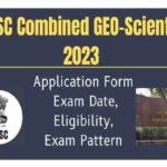 UPSC Geoscientist 2023