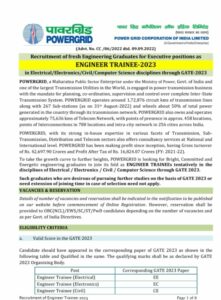 PGCIL Executive Recruitment 2022-23