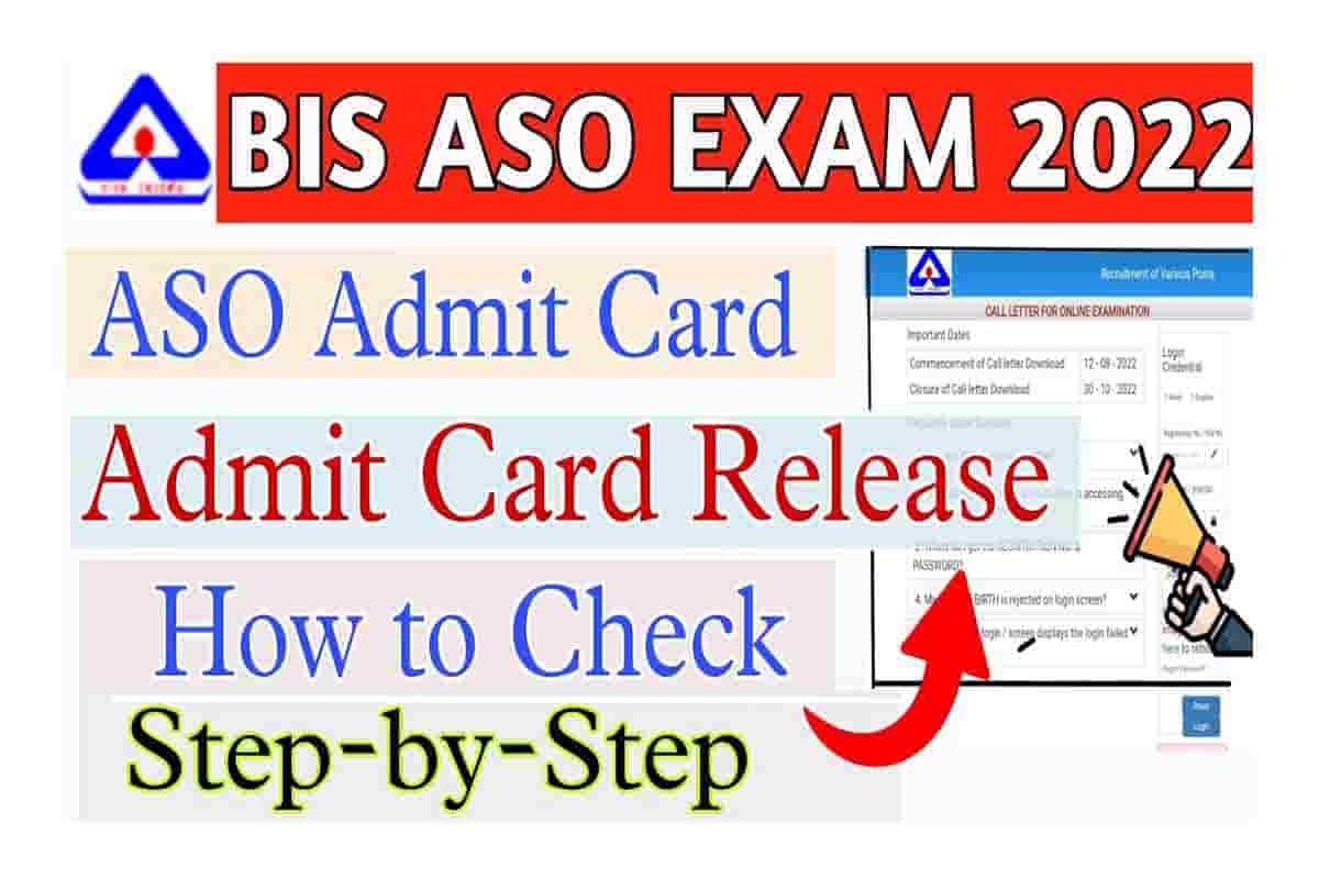 BIS ASO Admit Card 2022 