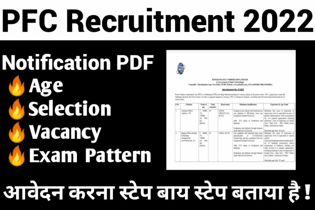 PFC Recruitment 2022