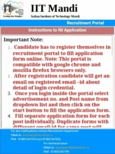 How to Online Apply IIT Mandi Recruitment 2022 Step by Step?