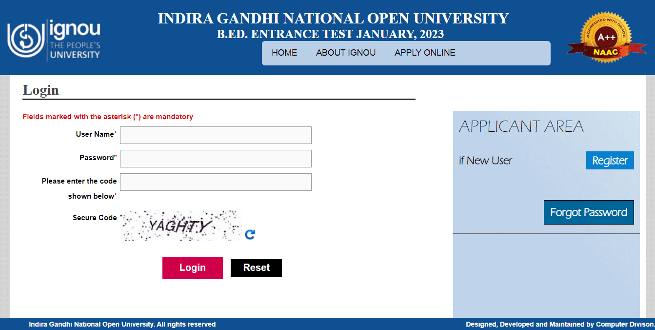 IGNOU B.ed Entrance 2023 Admission, Application Form, Exam Dates