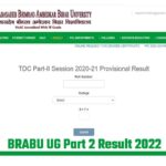 BRABU UG Part 2 Result 2022