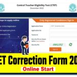 CTET Correction Form 2022