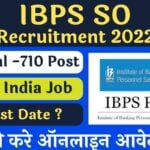 IBPS SO XII Recruitment 2022