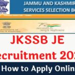 JKSSB JE Recruitment 2022