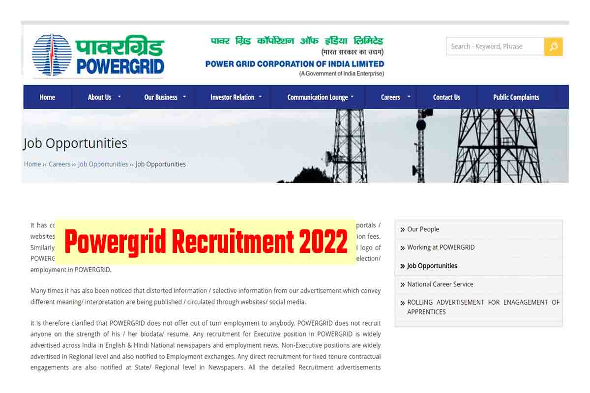 Powergrid Recruitment 2022