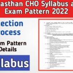 Rajasthan CHO Syllabus 2022