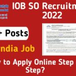 Indian Overseas Bank Specialist Officer Recruitment 2022