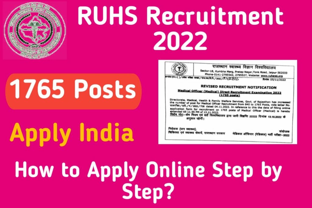 RUHS Recruitment 2022