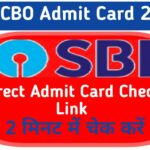 SBI CBO Admit Card 2022