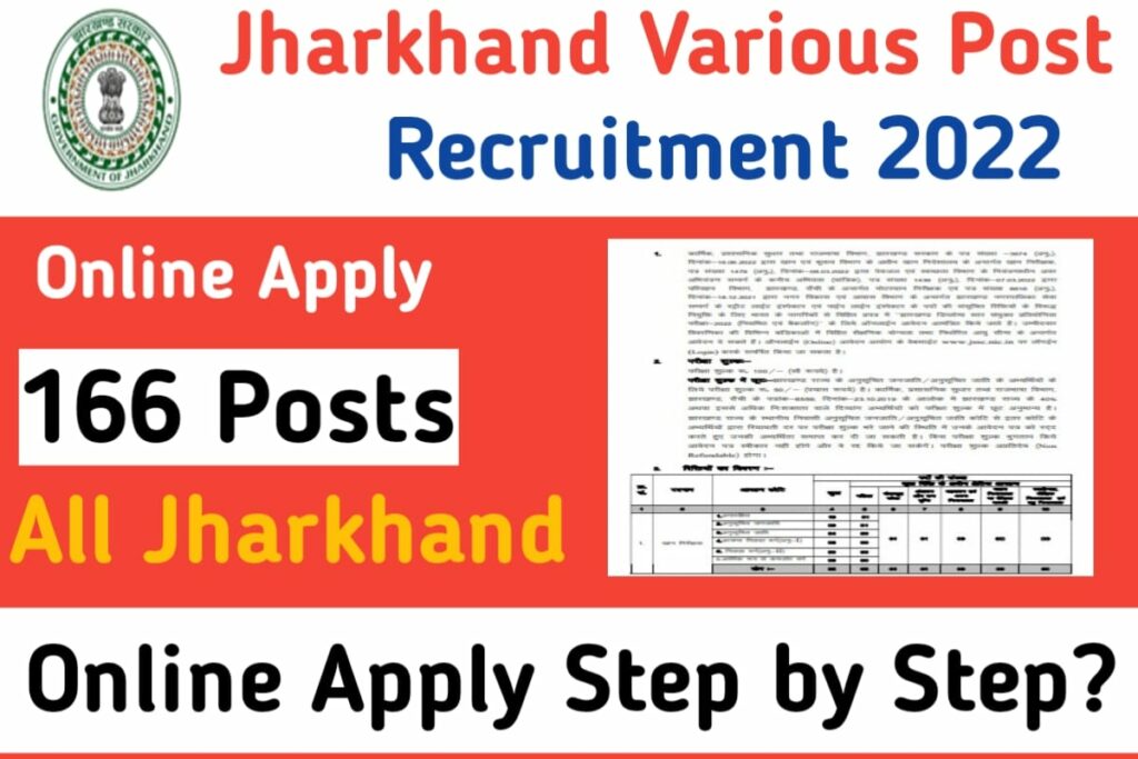 Jharkhand Various Post Recruitment 2022