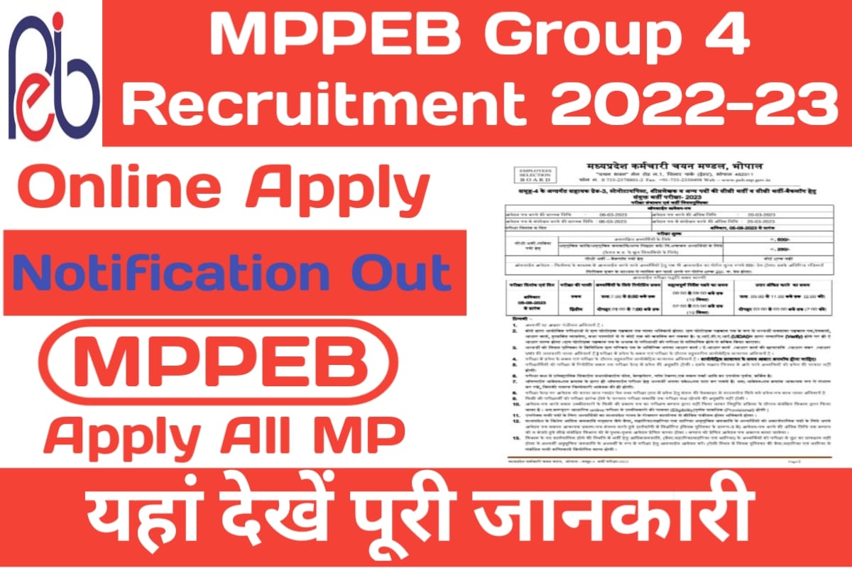 MPPEB Group Recruitment Notification Apply Online For Posts