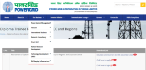 How to Online Apply PGCIL Diploma Trainee Recruitment 2022 Step by Step?