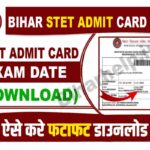 Bihar STET Admit Card 2023