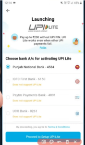 Paytm UPI Lite Live
