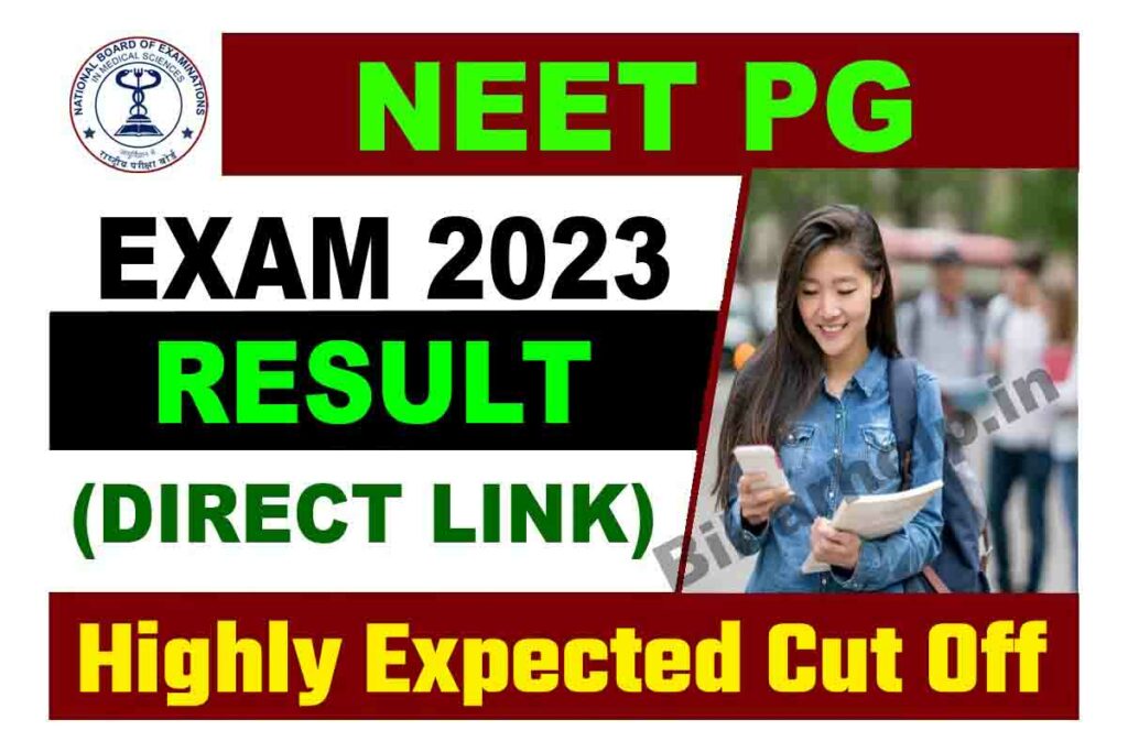 NEET PG Exam Result 2023