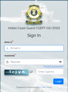 Coast Guard GD DB Admit Card 2023