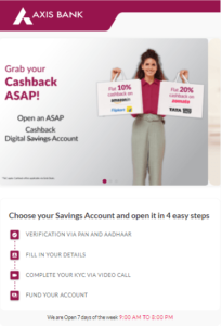 Axis Bank Digital Savings Account Open