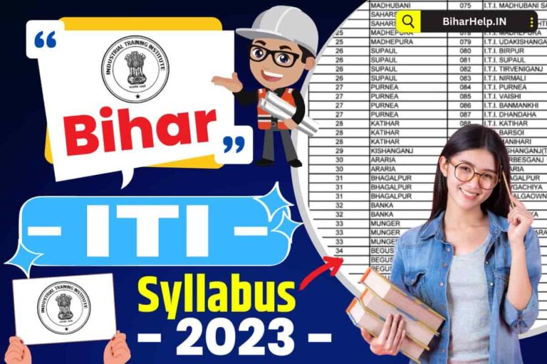 Bihar ITI Syllabus 2024 Entrance Exam Check Detailed Syllabus And