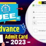 JEE Advance Admit Card 2023