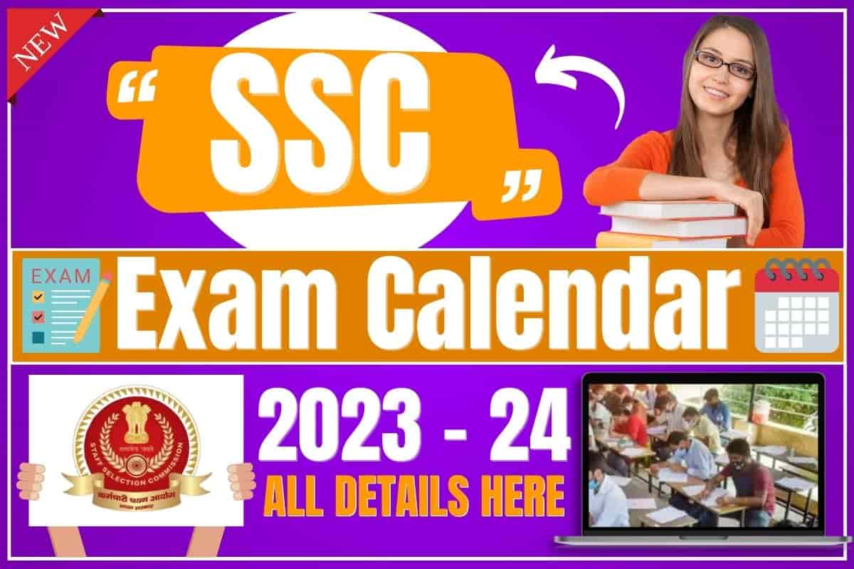 SSC Exam Calendar 202324 Download PDF MTS, SI, CHSL, Phase XI, SGL