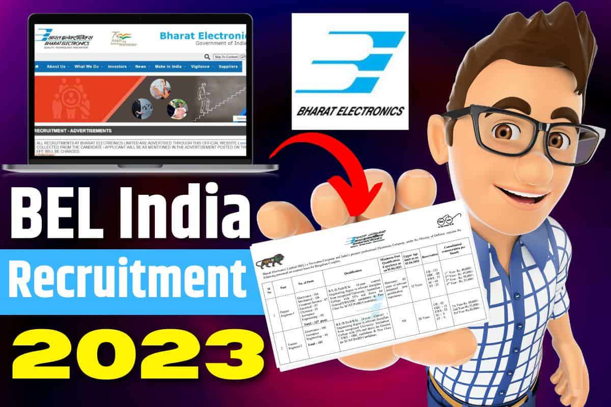 BEL India Recruitment 2023 Apply For 428 Trainee Project Engineer Posts
