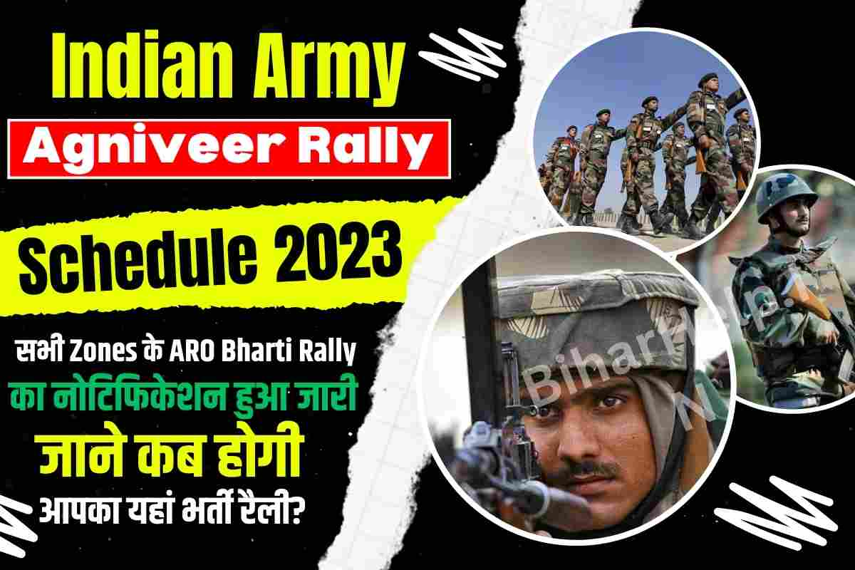 Indian Army Agniveer Rally Schedule 2023