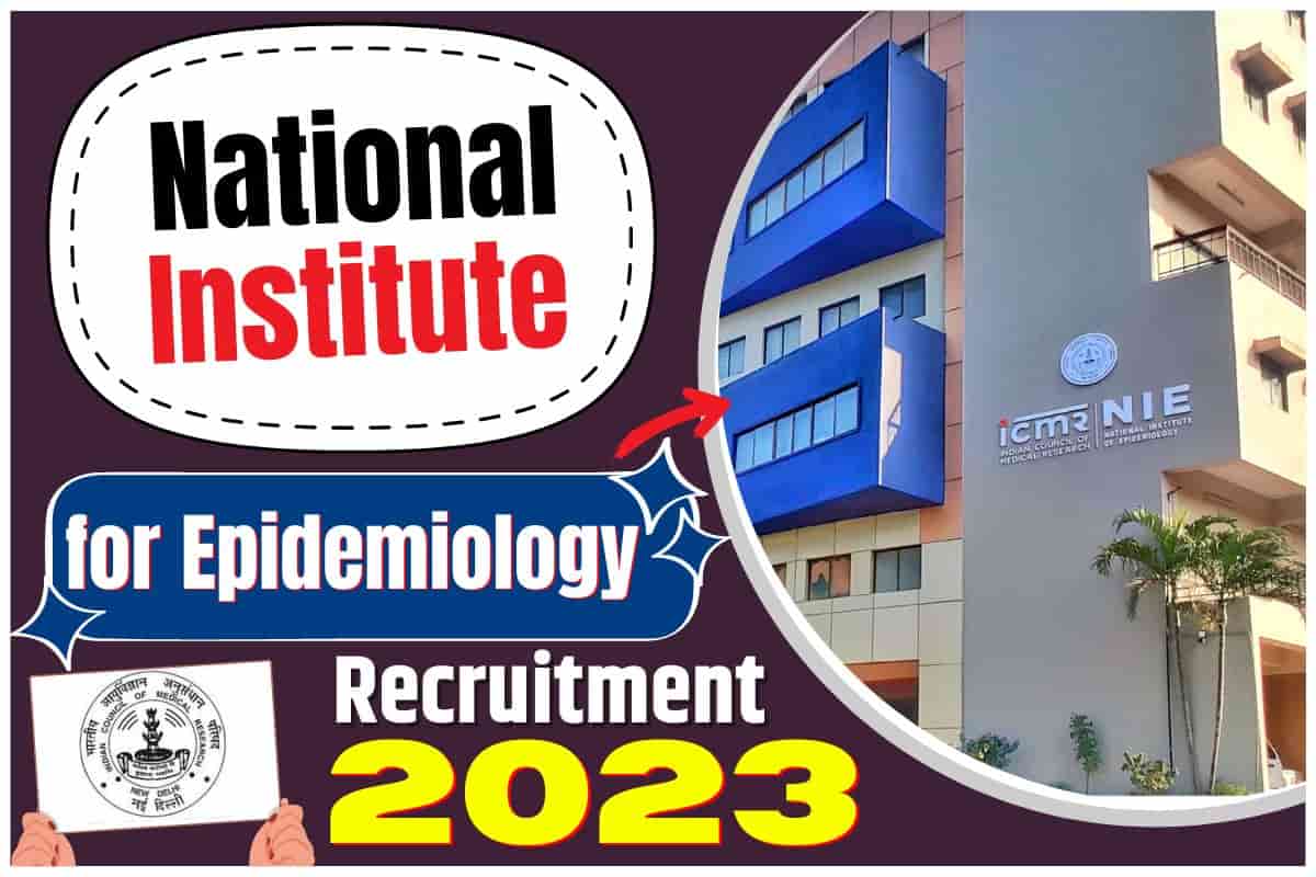 National Institute for Epidemiology Recruitment 2023
