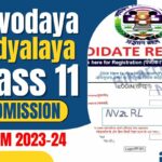 Navodaya Vidyalaya Class 11 Admission form 2023-24