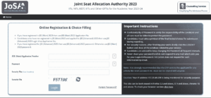 JEE Advanced counselling 2023