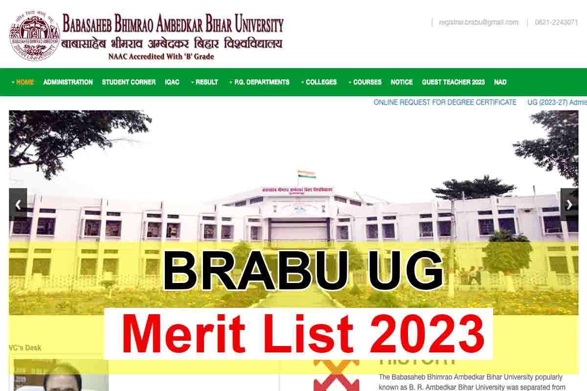 BRABU UG 2nd Merit List 2023 Download Link - How to Check Date | BRABU UG Merit List 2023
