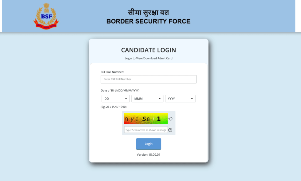 BSF HCM Admit Card 2023 Download
