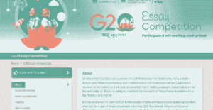 India G 20 Essays Competition 2023