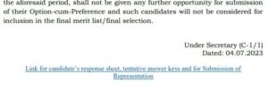 SSC CHSL Tier 2 Final Answer Key 2023