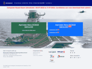 Navy Agniveer MR 2/2023 Admit Card