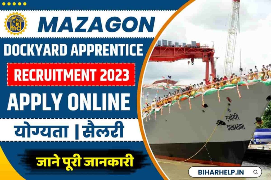 Mazagon Dockyard Apprentice Recruitment 2023