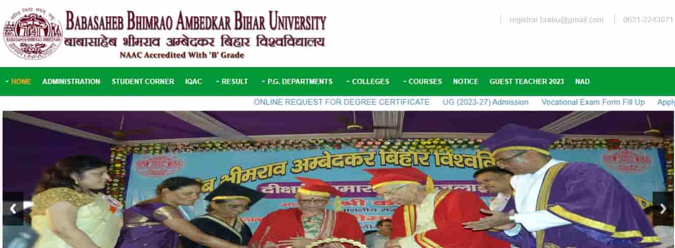 Brabu Ug Spot Admission 2023 Online Apply Date And Full Details For B A