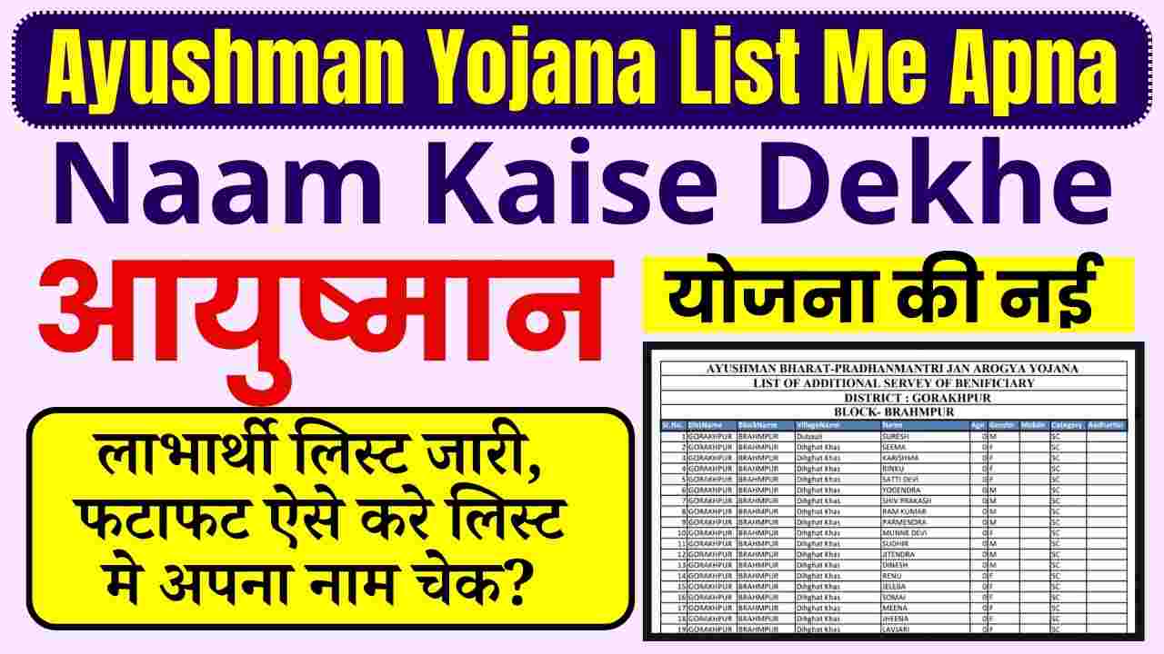 Ayushman Yojana List Me Apna Naam Kaise Dekhe
