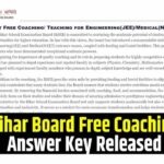 Bihar Board Free Coaching Answer Key 2023