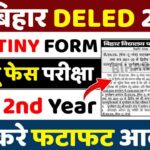 Bihar Deled Scrutiny Form 2023 Online Apply