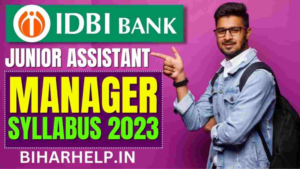 IDBI Bank Junior Assistant Manager Syllabus 2023 In Hindi - जाने पूरा ...