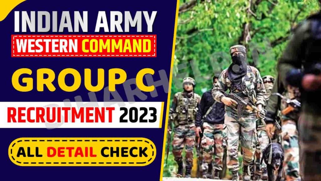 Indian Army Western Command Group C Recruitment 2023